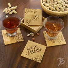 Load image into Gallery viewer, North Carolina Puzzle 4-Pc. Coaster Set with Case