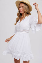 Load image into Gallery viewer, Lace Dress Open Back with Tie Detail