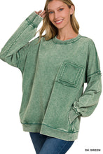 Load image into Gallery viewer, F/terry Acid Was Front Pocket Pullover