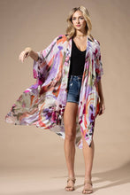 Load image into Gallery viewer, Watercolor Multi Kimono
