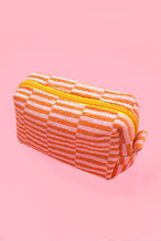 Load image into Gallery viewer, CHECKER MAKEUP POUCH BAG