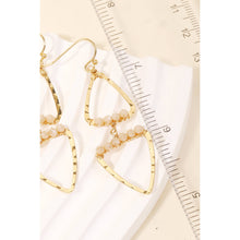 Load image into Gallery viewer, Double Triangle Link Dangle Hook Earrings