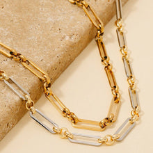 Load image into Gallery viewer, Stainless Steel Dainty Oval Chain Link Necklace