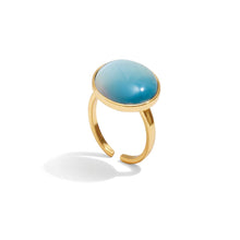 Load image into Gallery viewer, Round Stone Adjustable Ring
