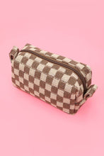 Load image into Gallery viewer, CHECKER MAKEUP POUCH BAG