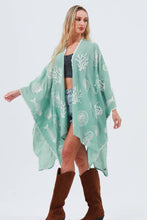 Load image into Gallery viewer, Ocean Embroidered Kimono: Coastal Spring Cover-Up