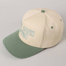 Load image into Gallery viewer, JESUS SAVES I SPEND Embroidery Trucker Hat