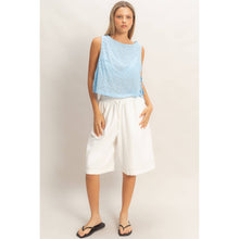Load image into Gallery viewer, Sleeveless Textured Eyelet Top