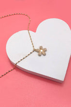 Load image into Gallery viewer, PEARL FLOWER CHARM NECKLACE