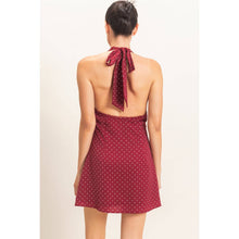 Load image into Gallery viewer, Polka Dot Halter Dress