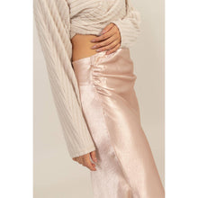 Load image into Gallery viewer, Satin High Waist Midi Skirt