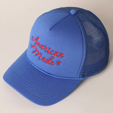 Load image into Gallery viewer, American Made Embroidery Trucker Hat