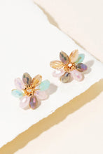 Load image into Gallery viewer, Beaded Flower Stud Earrings
