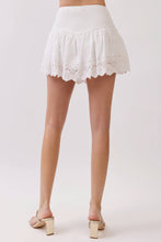 Load image into Gallery viewer, Floral Eyelet Embroidery Detail Mini Skirt
