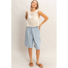 Load image into Gallery viewer, Sleeveless Textured Eyelet Top
