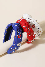 Load image into Gallery viewer, USA Charm Knot Headband
