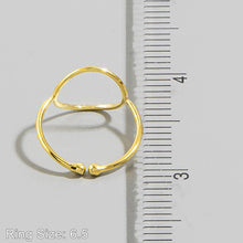 Load image into Gallery viewer, 18K Gold Dipped Open Circle Ring
