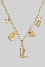 Load image into Gallery viewer, Western Cowboy Heart Necklace
