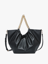 Load image into Gallery viewer, Stassi Slouchy Satchel Bag – Chain Strap
