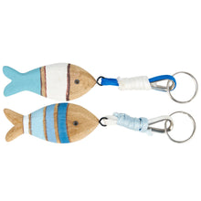 Load image into Gallery viewer, Wooden Fish Keychain
