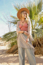 Load image into Gallery viewer, Pom Trimmed Jacquard Kimono
