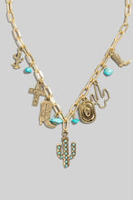 Load image into Gallery viewer, Western Cowboy Charm Necklace
