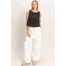 Load image into Gallery viewer, Sleeveless Textured Eyelet Top
