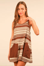Load image into Gallery viewer, Striped Mini Dress W/ Shorts

