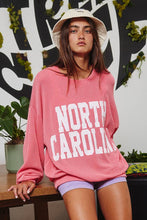 Load image into Gallery viewer, NORTH CAROLINA Oversized Graphic Sweatshirt
