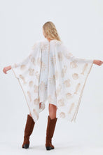 Load image into Gallery viewer, Ocean Embroidered Kimono: Coastal Spring Cover-Up
