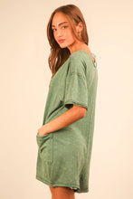 Load image into Gallery viewer, Mineral Washed Oversized Romper
