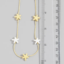Load image into Gallery viewer, Starfish Sealife Station Charms Chain Necklace

