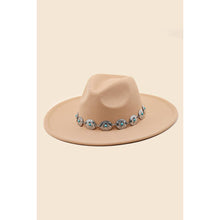 Load image into Gallery viewer, Western Concho Chain Fedora Hat
