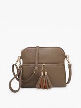 Load image into Gallery viewer, Tara Double Zip Crossbody/Wristlet Bag
