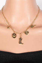 Load image into Gallery viewer, Western Cowboy Heart Necklace
