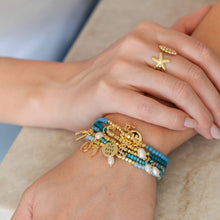 Load image into Gallery viewer, Sea, Sun, Sandals Charm Bracelet
