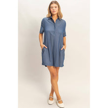 Load image into Gallery viewer, Collared Shirt Dress
