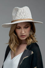 Load image into Gallery viewer, Nubby Panama Hat with Braid Trim
