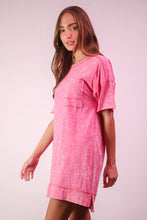Load image into Gallery viewer, Mineral Washed Oversized Mini Dress
