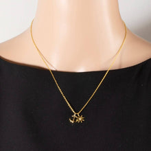 Load image into Gallery viewer, Gold Dipped Anchor And Wheel Charms Necklace
