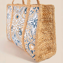 Load image into Gallery viewer, Blue And White Tote Bag
