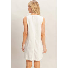 Load image into Gallery viewer, V-Neck Button-Front Denim Dress

