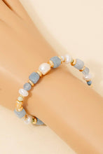 Load image into Gallery viewer, Mixed Stone And Pearl Beaded Bracelet
