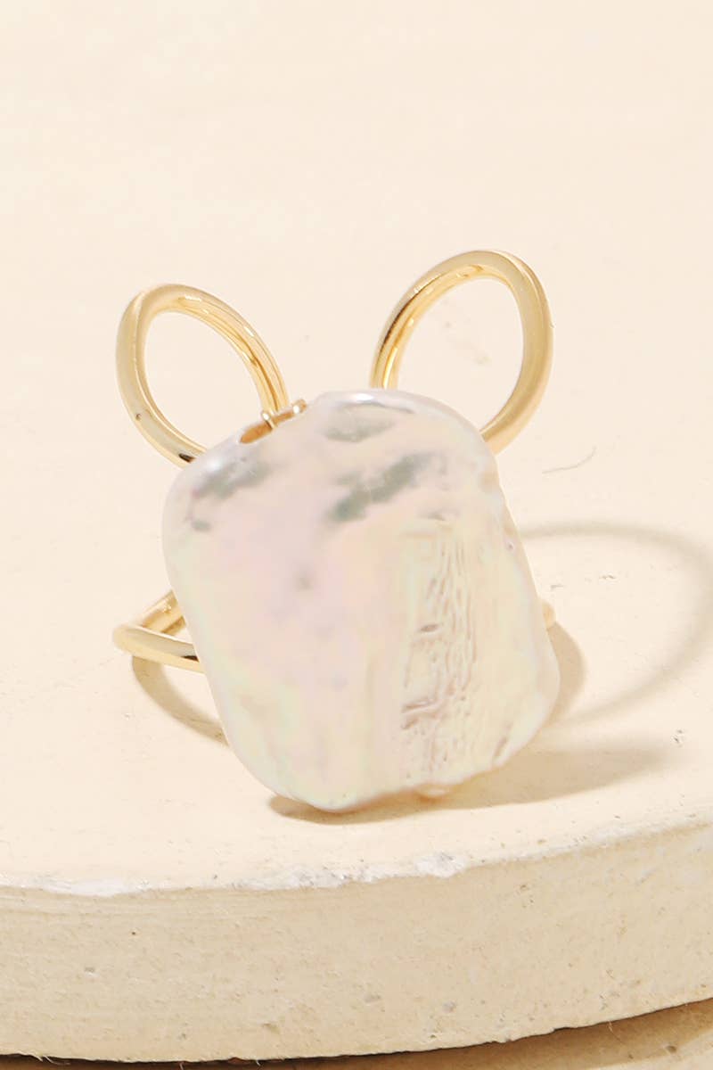 Pearl Statement Ring