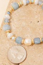 Load image into Gallery viewer, Mixed Stone And Pearl Beaded Bracelet
