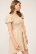 Load image into Gallery viewer, DAISY SMOCKED MINI DRESS
