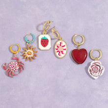 Load image into Gallery viewer, Six Piece Mixed Charm Huggie Hoop Earrings
