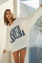 Load image into Gallery viewer, NORTH CAROLINA Oversized Graphic Sweatshirt
