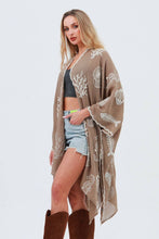 Load image into Gallery viewer, Ocean Embroidered Kimono: Coastal Spring Cover-Up
