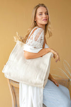 Load image into Gallery viewer, Madison Handwoven Fringe Tote
